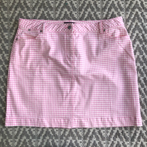 Talbots Dresses & Skirts - Talbots gingham denim skirt size 18W Petite